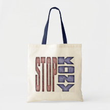 STOPP KONY - Ungar Crayon färgaddesign Tygkassar
