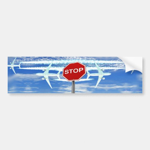 Stoppa Chemtrails Bildekal