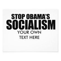 STOPPA DEN OBAMA SOCIALISMEN ANPASSNINGSBARA INBJUDNINGSKORT