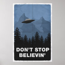 Stoppa inte Believin'… (UFO) Affischer