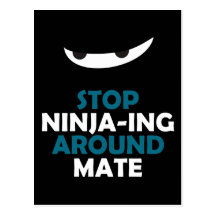 Stoppa Ninja-ing runt om kompis Vykort