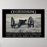 Stoppa overthinking lösningarna till problem 2 affischer