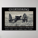 Stoppa overthinking lösningarna till problem (S) Print