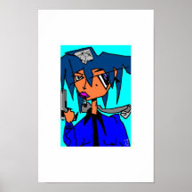 STOR ANIME SKULLYHAIR TWISTEDRAVEN PRINT