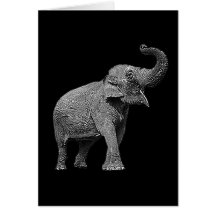 STOR ASIATISK ELEFANT - INDISK ELEFANT KORT