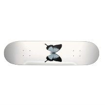 Stor blått- & svartfjäril anpassad skate board