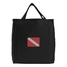 Stor dykningflagga broderade kassar