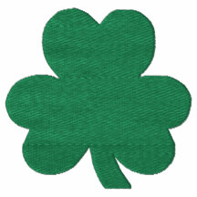 Stor grön Shamrock broderad skjortadesign Broderad Pikétröja