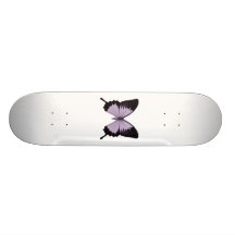 Stor lila- & svartfjäril skate deck