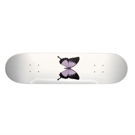 Stor lila- & svartfjäril skate deck