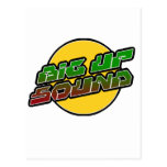 Stor övre solid dubDubstep Reggae Vykort