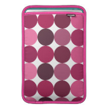 Stor rosa polka dots sleeves för MacBook air