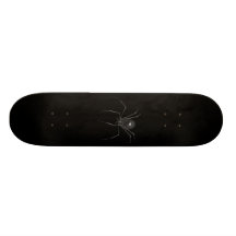 Stor svart kuslig spindel 3D Skate Decks