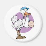 Stork med babyen kylskåps magneter
