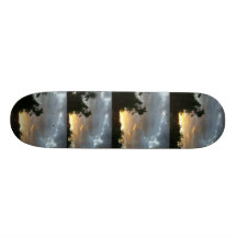 Storm som hägrar över skateboarden