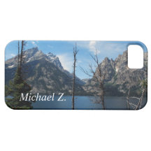 Storslagen Teton nationalpark, berg, sjö och träd iPhone 5 Case-Mate Skal