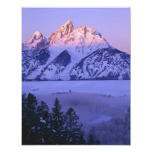 STORSLAGEN TETON-NATIONALPARK, WYOMING. USA. Dimma Fotografiskt Tryck