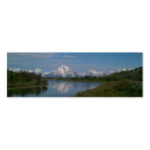 Storslagen Teton nationalparkbokmärke Visitkort