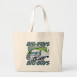 Stort åka lastbil för pojkar tote bags