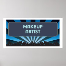 Stort festtält för Makeupkonstnär Affischer