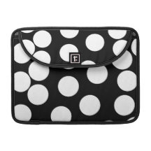Stort pricker i svart och White. MacBook Pro Sleeve