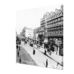 Stranda och den Charing korstationen, London Sträckt Canvastryck