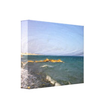 Stranden Sträckt Kanvastryck