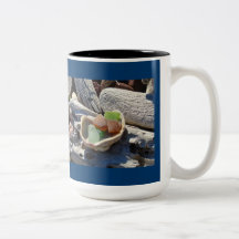 STRANDkaffe koppar Seaglass beskjuter Driftwoodhav