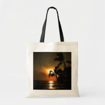 StrandShorelinesolnedgång Tote Bag