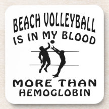 Strandvolleybolldesigner Kopp Underlägg