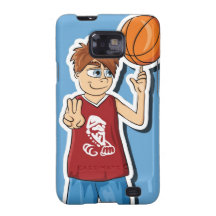 Streetball baskteballpojke galaxy s2 skydd