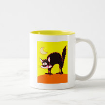 stressad katt kaffe muggar