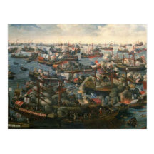 Strid av Lepanto 1571 Vykort