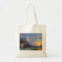 Striden av Bomarsund Ivan Aivazovsky sjölandskap Tote Bags