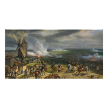 Striden av Valmy av Jean-Baptiste Mauzaisse Fotokort Mall