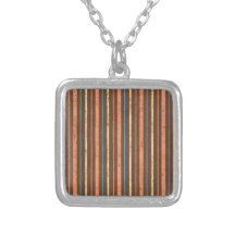 STRIPES10 RETRO STRIPES LIGHT YELLOW BLUE TAN ORAN NECKLACES