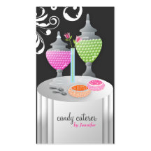 stroppig version 2 för catereren 311-Candy virvlar Visitkort Mall