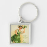 Sts Patrick dag Keychain Nyckel Ringar