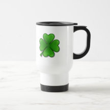 Sts Patrick dag som är fyrklöver Kaffe Mugg