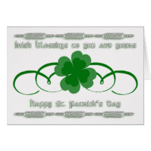 Sts Patrick dagkort - ShamrockCelticsymboler