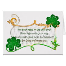 Sts Patrick dagkort - ShamrockCelticsymboler