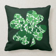 Sts Patrick klöver för dagshamrocken kudder