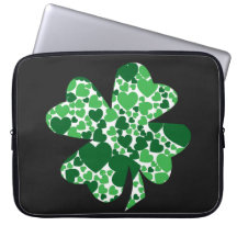 Sts Patrick laptop sleeve för dagShamrock Datorskydds Fodral