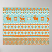 Stuckit mönster med deers print
