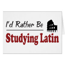 Studerar ganska latin kort