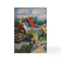 Studie av Vincents Van Gogh kortet för Strawhut hä