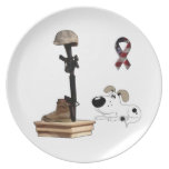 Stupad soldat - Cutie sörjer Dinner Plates