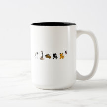 Stupad soldat (kängor och valper sörjer), kaffe kopp