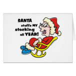 Stygga Fru Claus Jul Hälsningskort