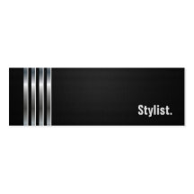Stylist - svart silverrandar visitkort mall